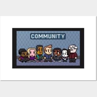 Community characters in 8-bit Posters and Art